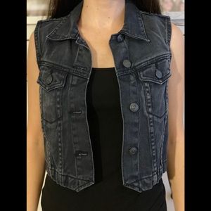 DENIM CoLAB cropped vest
